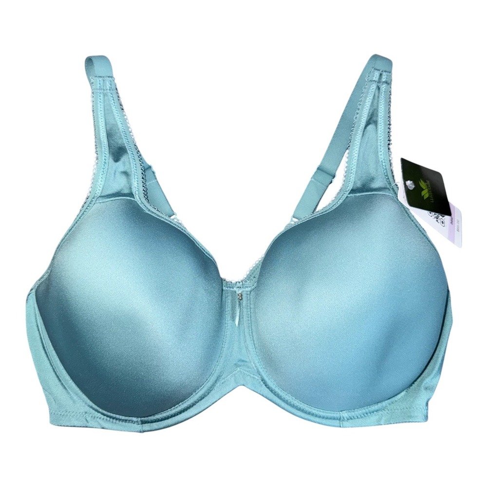 Wacoal Womens Size 38D Teal Padded Underwire Wide Strap Bra NWT